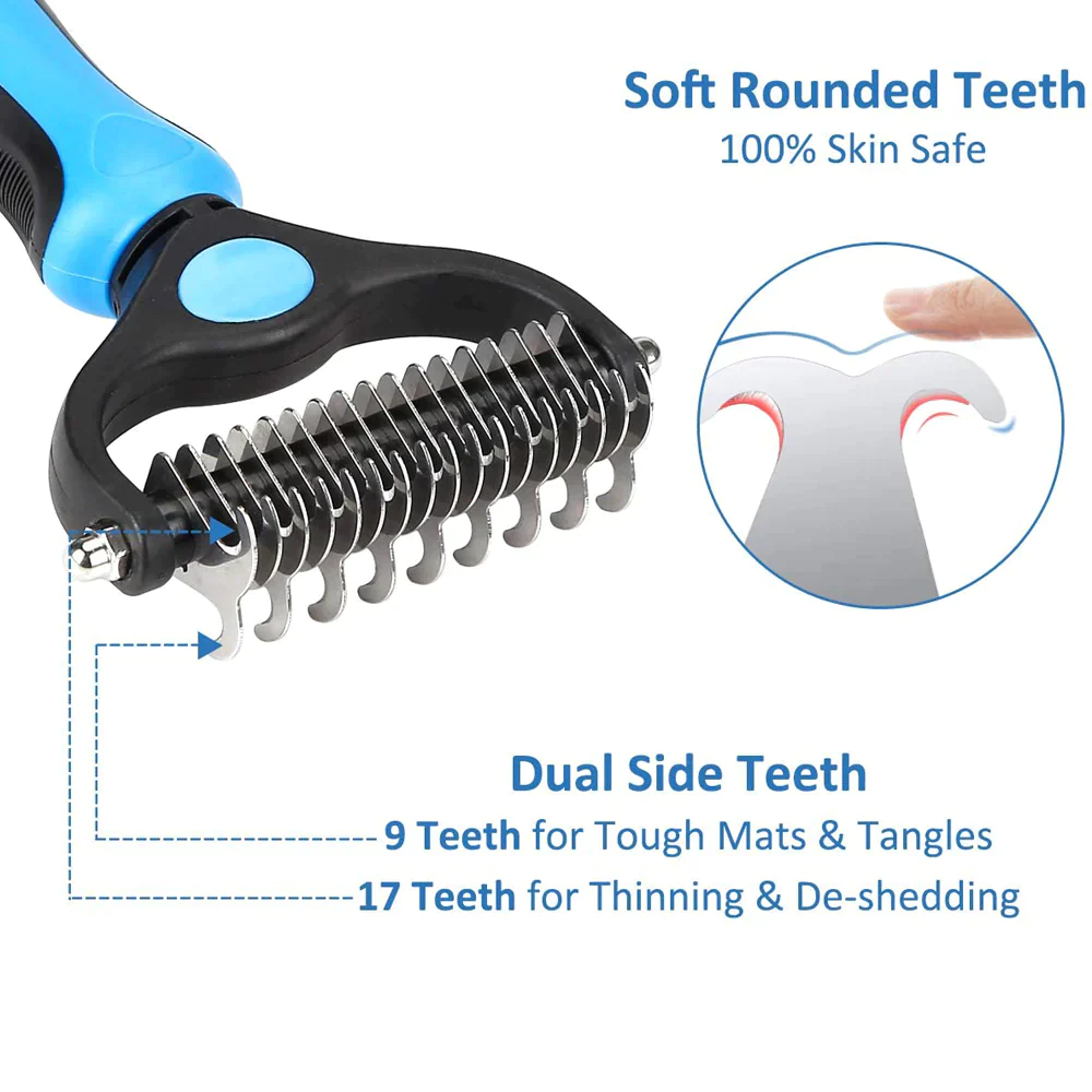 Peigne démêlant sans danger pour les animaux