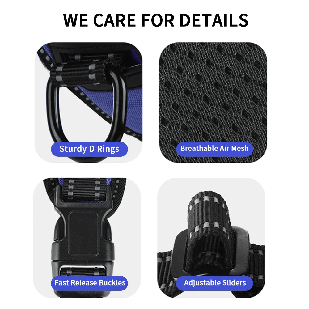 Harnais réfléchissant pour grand chien