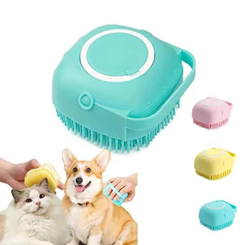 Brosse de bain pour chien 2 en 1